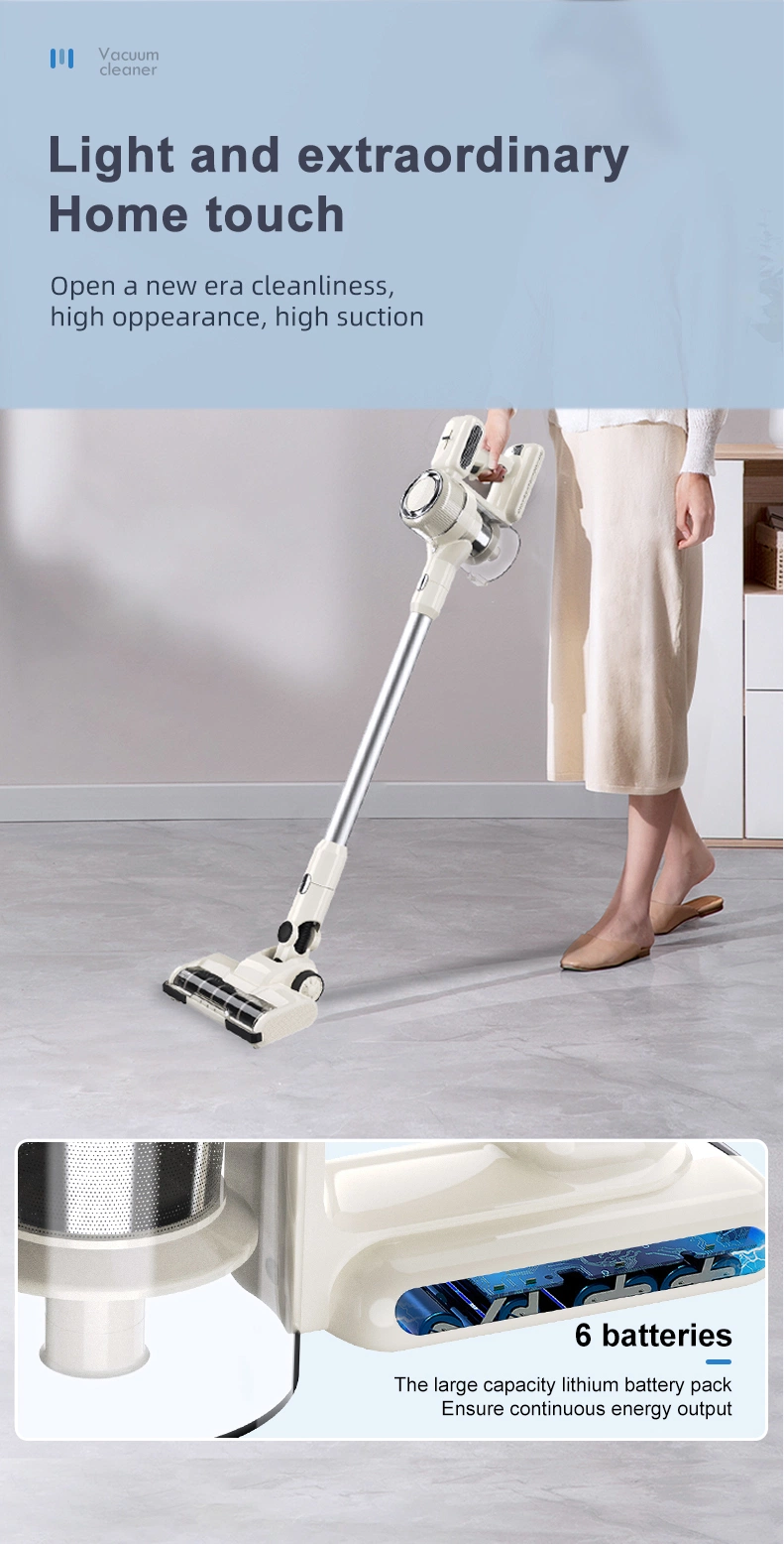 130W Cordless Wireless Aspirateur Vacuum Cleaner Stick Cleaner